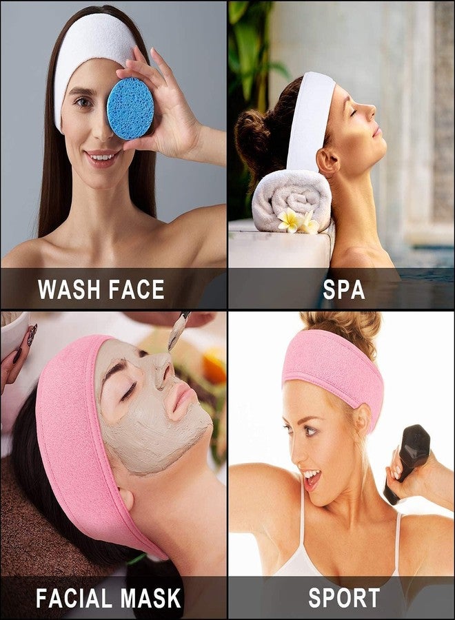 SHOPER ZONE- facial bands cotton hair band for makeup time face wash hair accessory Professional Women's Polycotton Facial Headbands, Facial Band For Women Men(Pack of 3) - Image 5