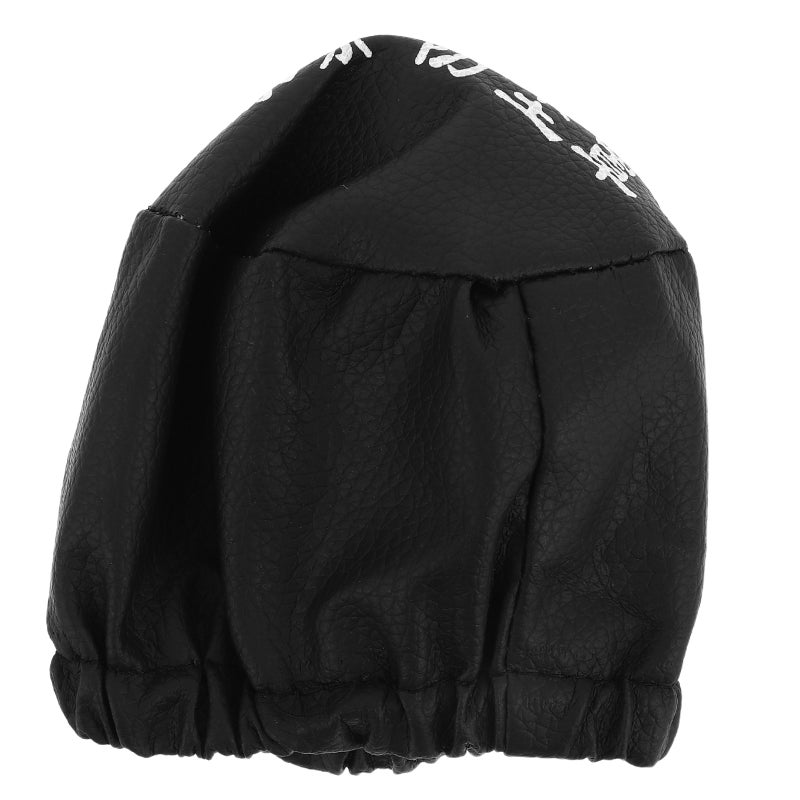 Universal Oil Cover Black Fake Leather Cap Protects from and Damages for Outdoor Use - Image 5