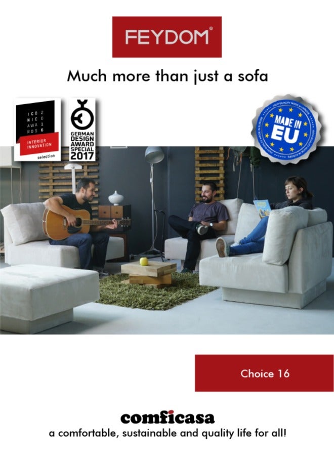 اختيار فيدوم 16: أريكة معيارية مع مساحة تخزين - فيلاري رمادي داكن