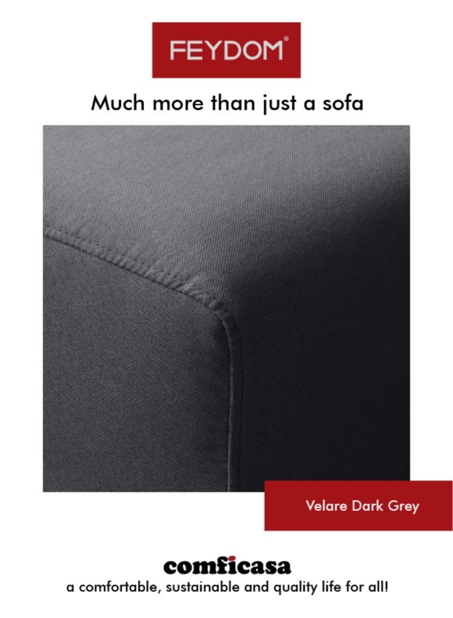 اختيار فيدوم 16: أريكة معيارية مع مساحة تخزين - فيلاري رمادي داكن