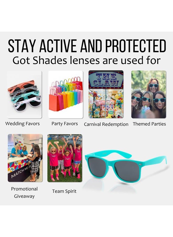 Got Shades Wholesale Bulk Unisex 80's Retro 100% UV Sunglasses for Adults - 10 Pack - w/Flex Hinges, One Size - Image 5