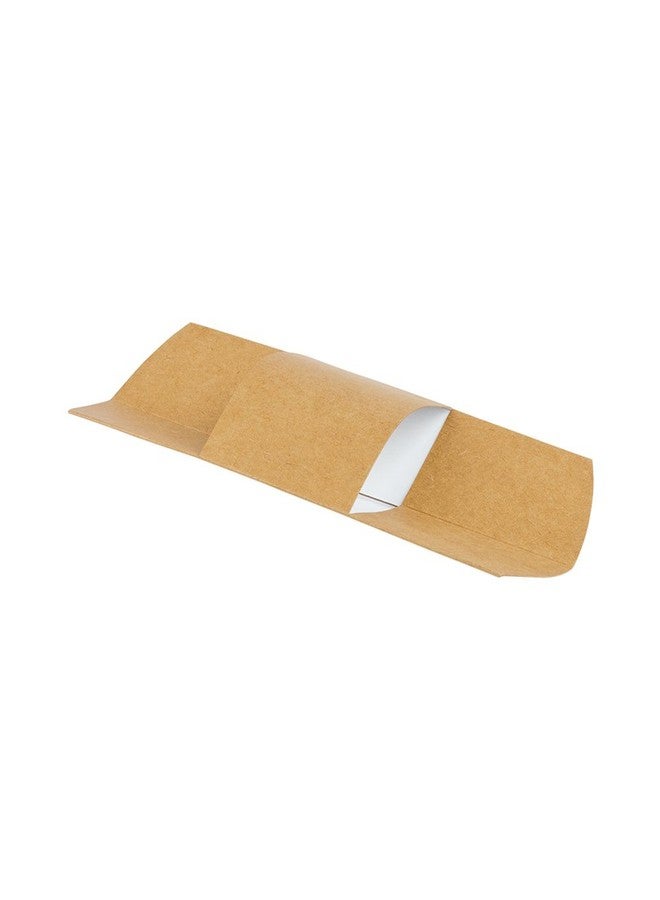 Restaurantware Paper Sandwich Wrap Display - Disposable Wrap Plate - Kraft - 9" - 25ct Box - Image 2