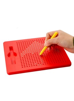 RAINBOW TOYFROG Magnetic Drawing Board - Fully Enclosed Magnetic Beads & Stylus Pen - Sensory Magnet Board For Kids - Travel & Road Trip Essentials For Boys & Girls  - Image 1