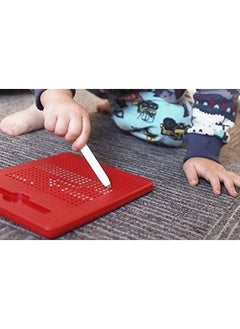 RAINBOW TOYFROG Magnetic Drawing Board - Fully Enclosed Magnetic Beads & Stylus Pen - Sensory Magnet Board For Kids - Travel & Road Trip Essentials For Boys & Girls  - Image 3