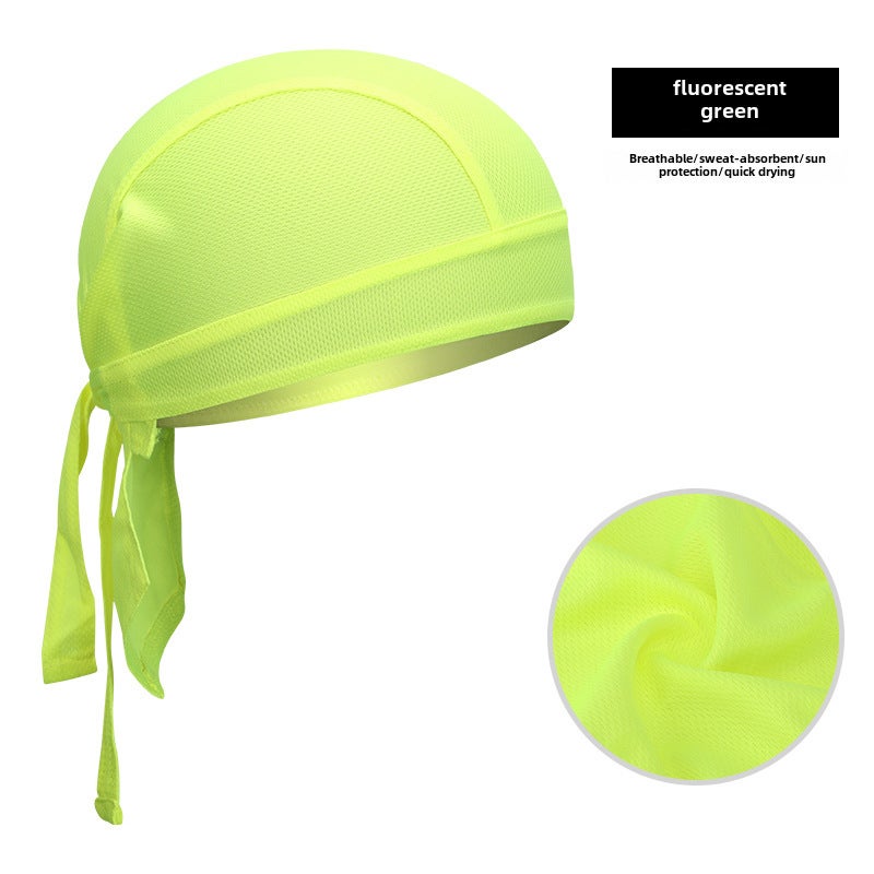 Generic XINTOWN Quick-Dry Cycling Cap Pirate Bandana Helmet Liner Yellow 
