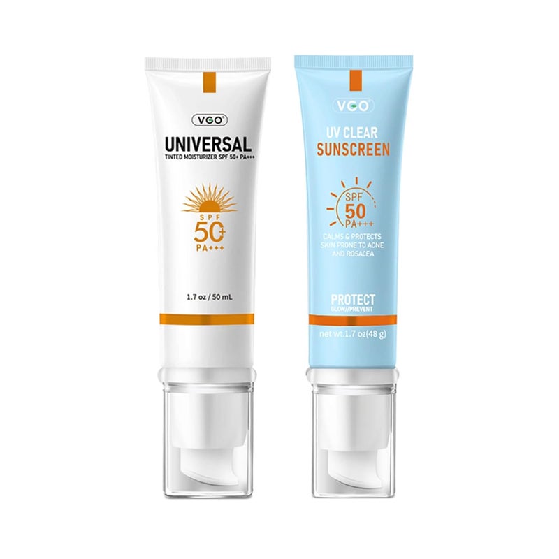 VGO VGO Clear Face Sunscreen  VGO Tinted Sunscreen for Face 