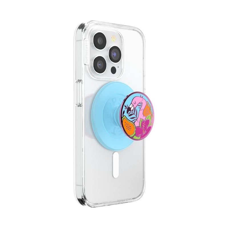 PopSockets Phone Grip for MagSafe Magnetic Holder Phone Stand Enamel Flamingo - Image 2
