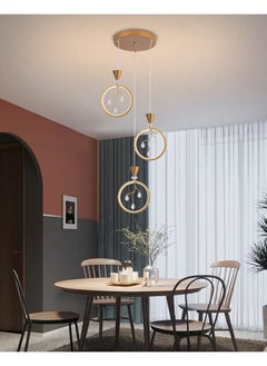 Best Power Modern LED Chandelier Light 7277-3 with 3 Lighting Levels, 75cm Adjustable Length, 50W Power – Elegant and Energy-Efficient Ceiling Light Fixture for Living Room, Dining Room, and Bedroom  - Image 1