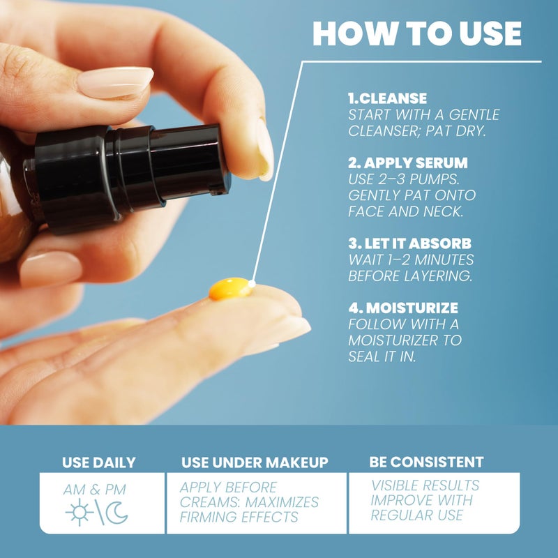 Eva Naturals 10 Actives Serum â€“ Vitamin C, Niacinamide, Hyaluronic Acid, Turmeric, CoQ10 â€“ Natural Anti Aging Face Serum for Dark Spots, Wrinkles, Acne, Skin Care & Facial Spot Remover - Image 5