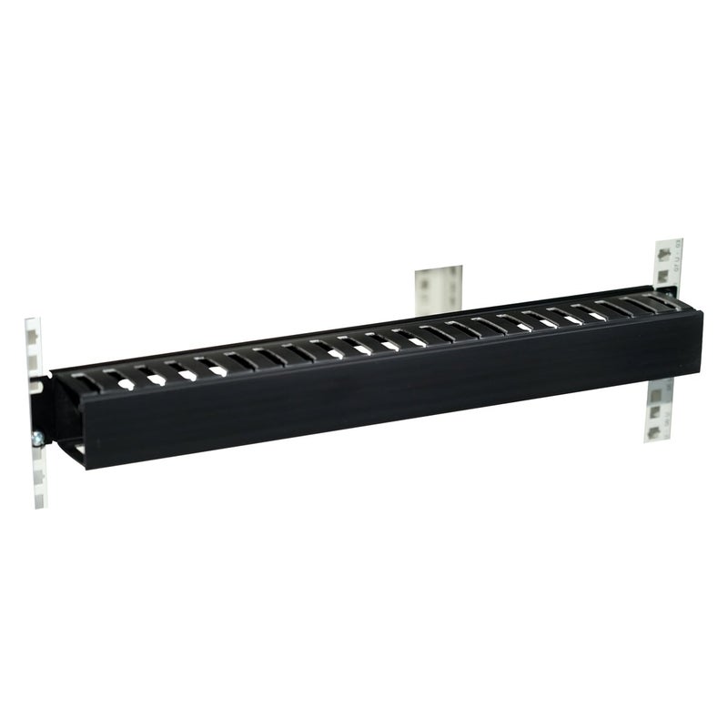 SR-Link مدير كابلات PVC أفقي لتركيب على الرف 22 فتحة لقضيب الخادم 19 بوصة - (عبوة من 1 مع براغي) - Image 5