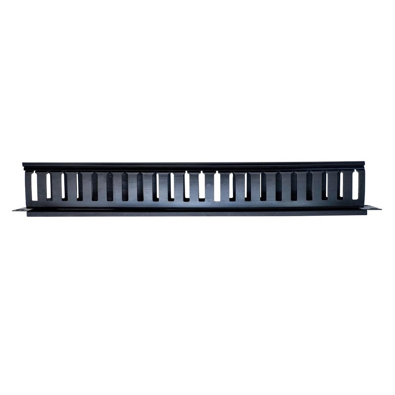 SR-Link مدير كابلات PVC أفقي لتركيب على الرف 22 فتحة لقضيب الخادم 19 بوصة - (عبوة من 1 مع براغي) - Image 3