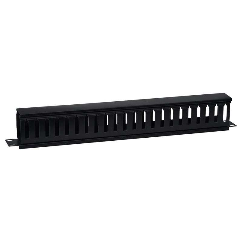 SR-Link مدير كابلات PVC أفقي لتركيب على الرف 22 فتحة لقضيب الخادم 19 بوصة - (عبوة من 1 مع براغي) - Image 4