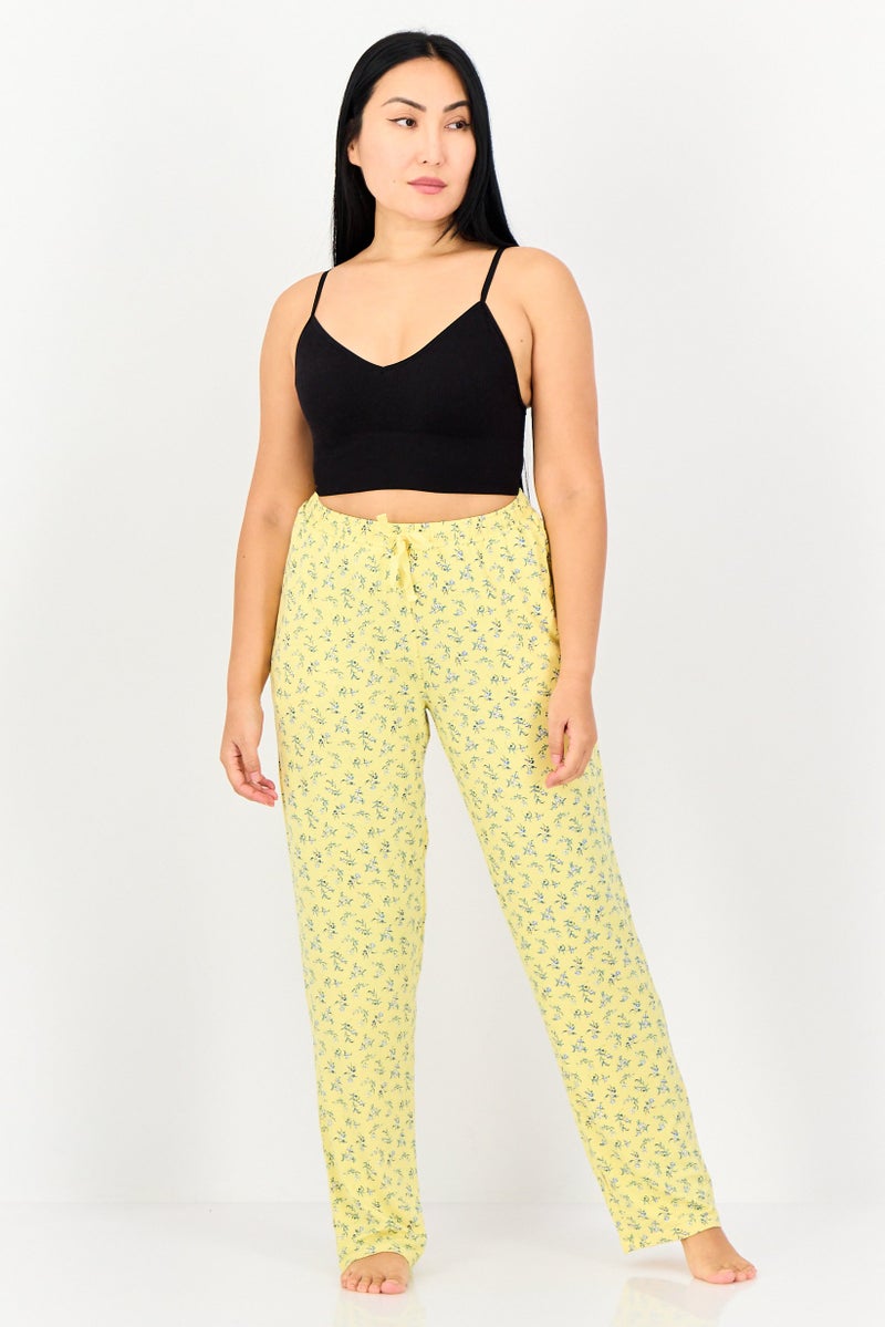 zivame Women Floral Print Drawstring Pajama Pants, Multicolor - Image 4