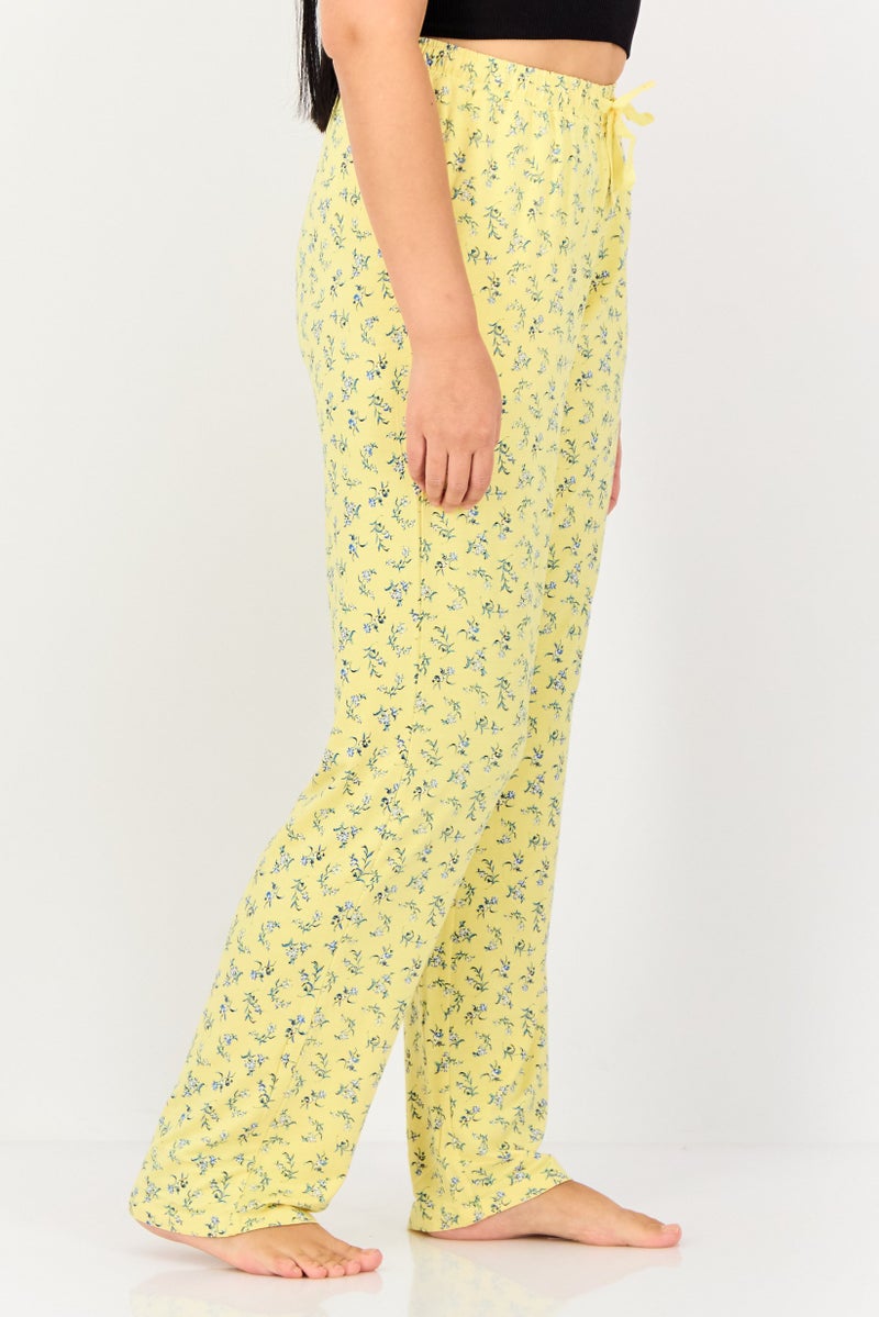 zivame Women Floral Print Drawstring Pajama Pants, Multicolor - Image 3