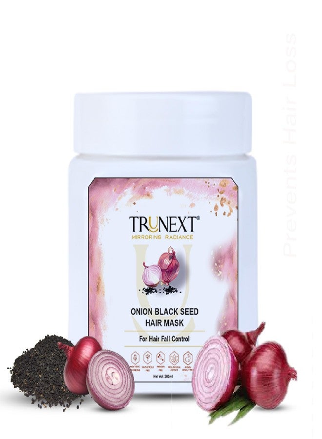 TRUNEXT Onion Black Seed Hair Mask For Hair Fall Control (200 ml) - Image 1