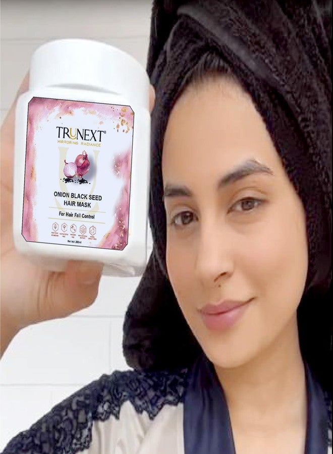 TRUNEXT Onion Black Seed Hair Mask For Hair Fall Control (200 ml) - Image 2