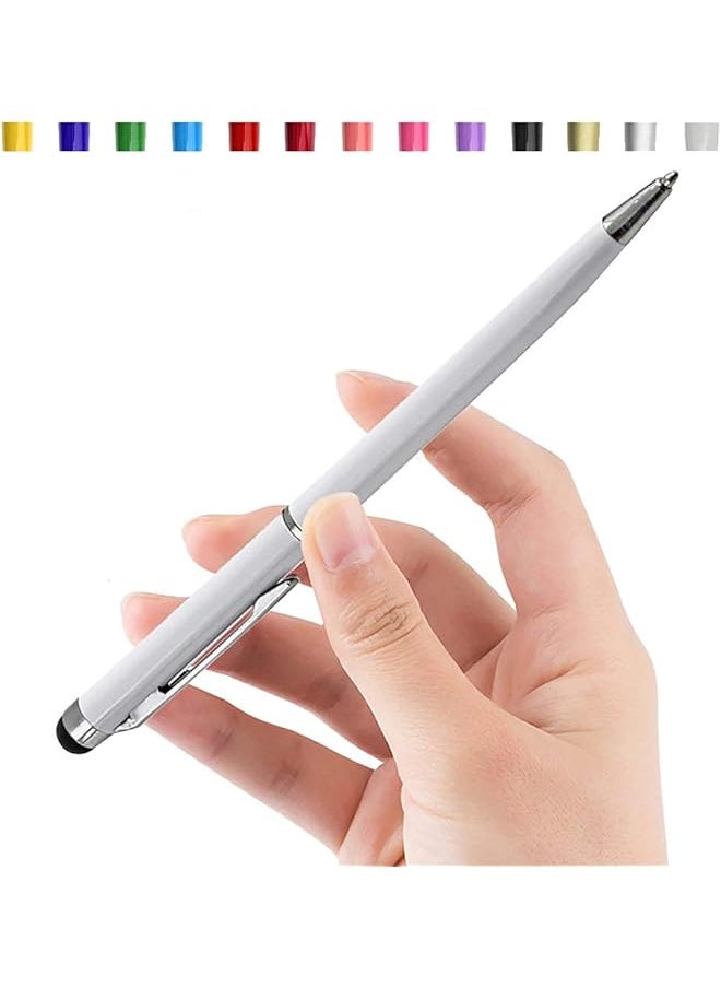 erorex - Stylus Pen 2In1 Classic Style Desktop Writing And Drawing Freely On All Monitors Tablet And All Phone Screens Compatible With Iphone Samsung Huawei Honor Etc White - Image 1