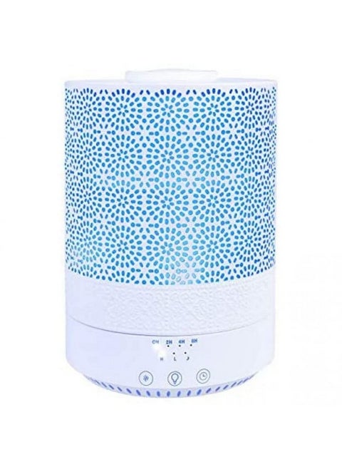 2500 Ml Xl Essential Oil Diffuser Aroma Humidifier With Timer For Large Home Decor Baby Rooms Big Huge 2.5 L Capacity Long Run Color Changing Lights Decorative Design High Mist White F002