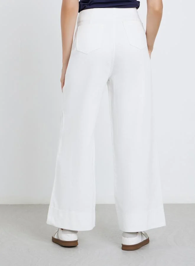 Styli Styli High Rise Wide Leg Jeans