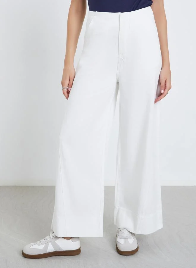 Styli Styli High Rise Wide Leg Jeans