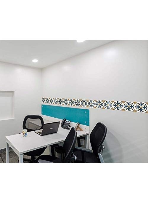 Paper Plane Design PAPER PLANE DESIGN Vinyl Self Adhesive Wall Tile Peel and Stick for Kitchen 500 Cm X 5 Cms  - Image 4