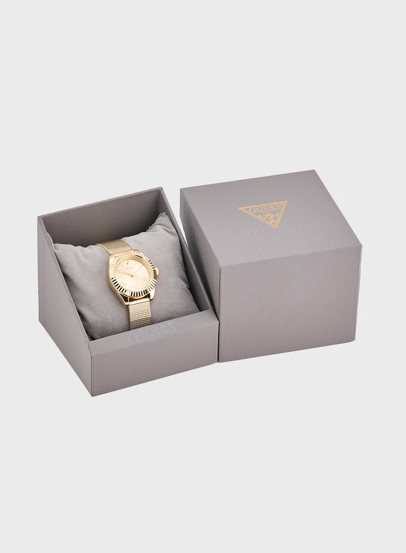 جس Mini Luna Mesh Strap Analog Watch