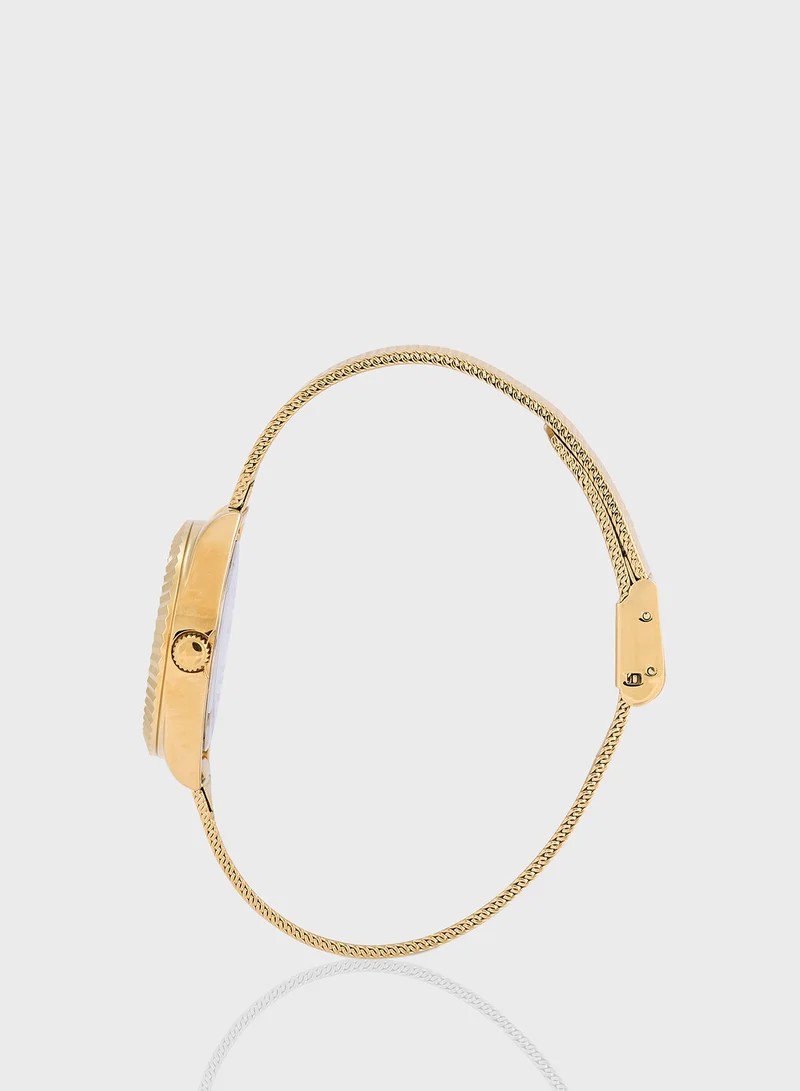جس Mini Luna Mesh Strap Analog Watch