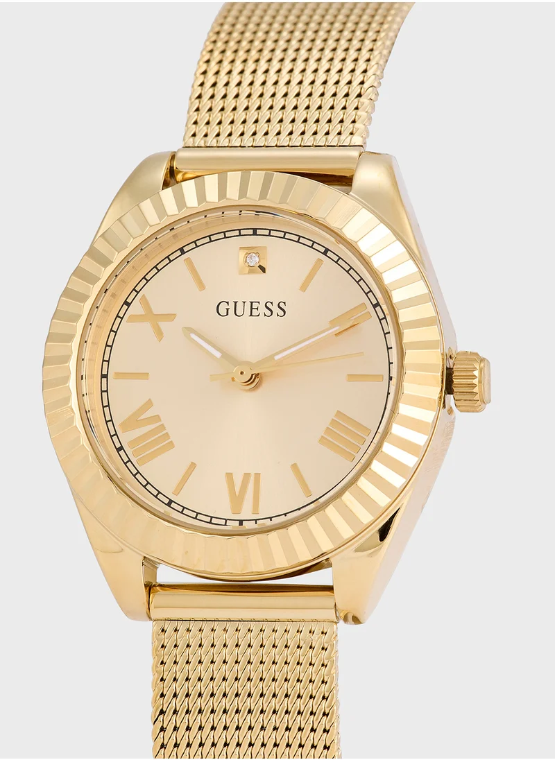 GUESS Mini Luna Mesh Strap Analog Watch