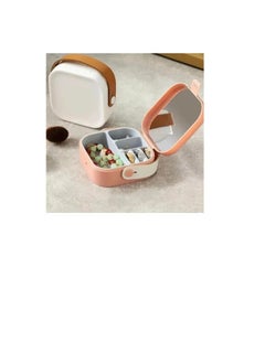 Brides 3-Pack Small Makeup Jewelry Organizer Box - Inner Bag with Mirror  - Image 1