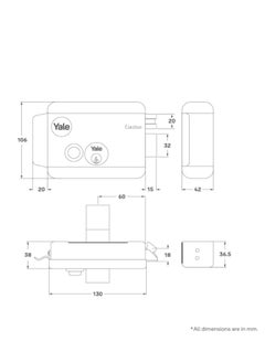 Yale Yale 68800601 Electric Rim Lock Multi Function  - Image 5