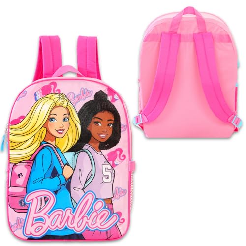 Barbie Backpack with Lunch Box Set - Bundle with 16" School Bag, Lunch Bag, Water Bottle, Stickers, More | Barbie Backpack and Lunchbox for Girls, Kids - Image 4