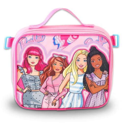 Barbie Backpack with Lunch Box Set - Bundle with 16" School Bag, Lunch Bag, Water Bottle, Stickers, More | Barbie Backpack and Lunchbox for Girls, Kids - Image 3