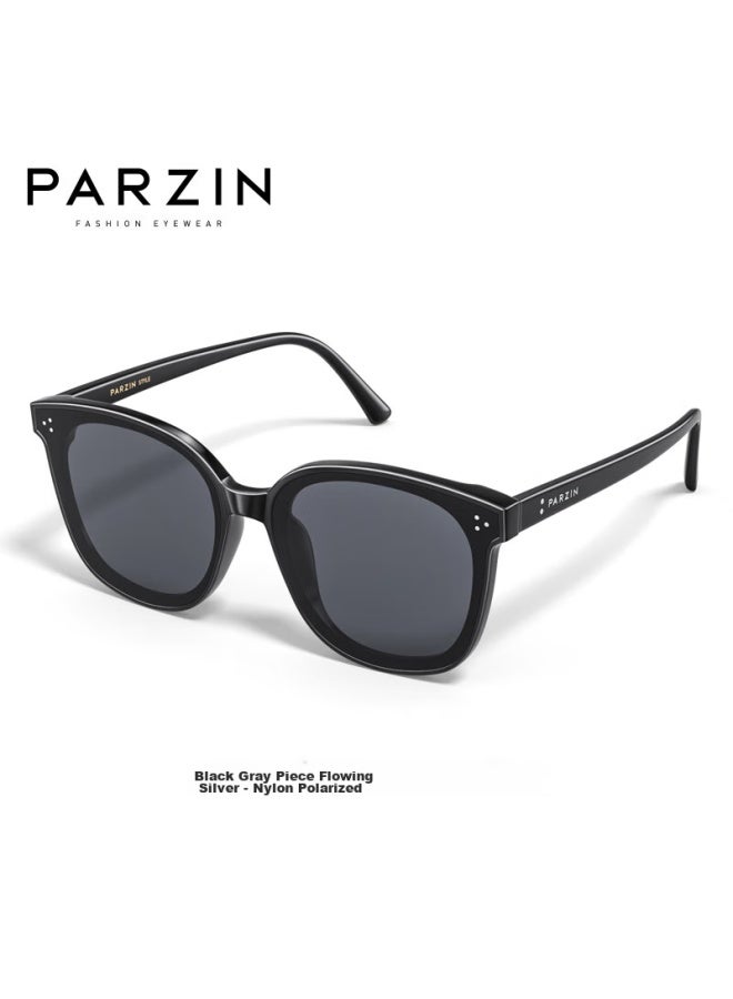 Parzin Polarized Sungl For Women, Fan Chengcheng Style Black Oversized Square Frame Gl For Couples, Driving Sungl For Men 91620 - Image 4