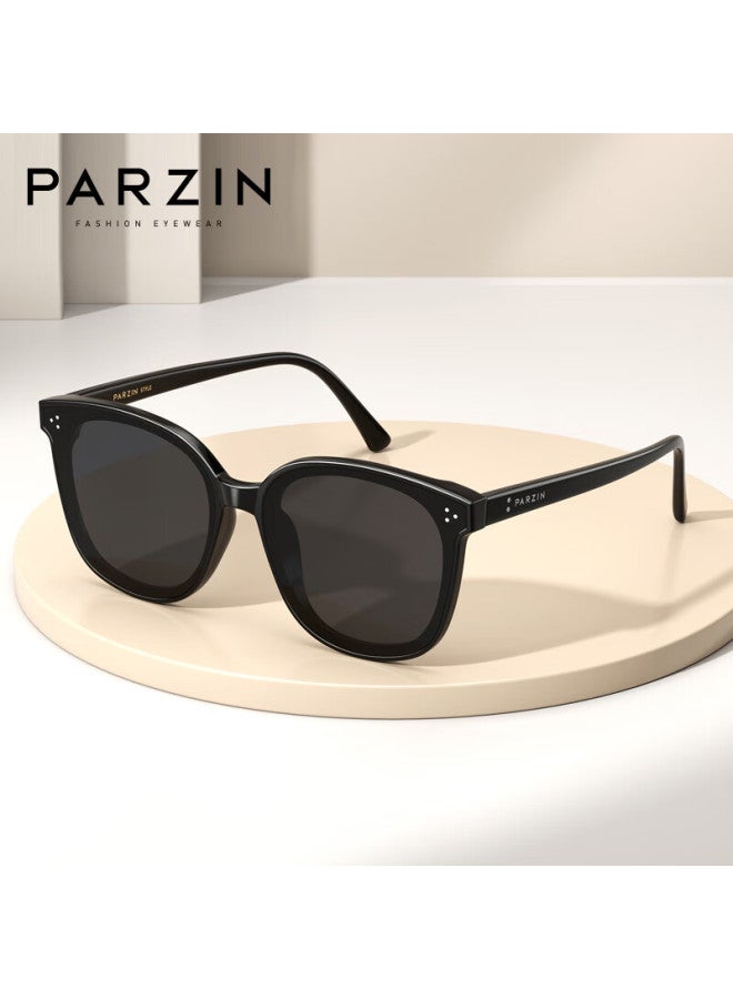 Parzin Polarized Sungl For Women, Fan Chengcheng Style Black Oversized Square Frame Gl For Couples, Driving Sungl For Men 91620 - Image 3