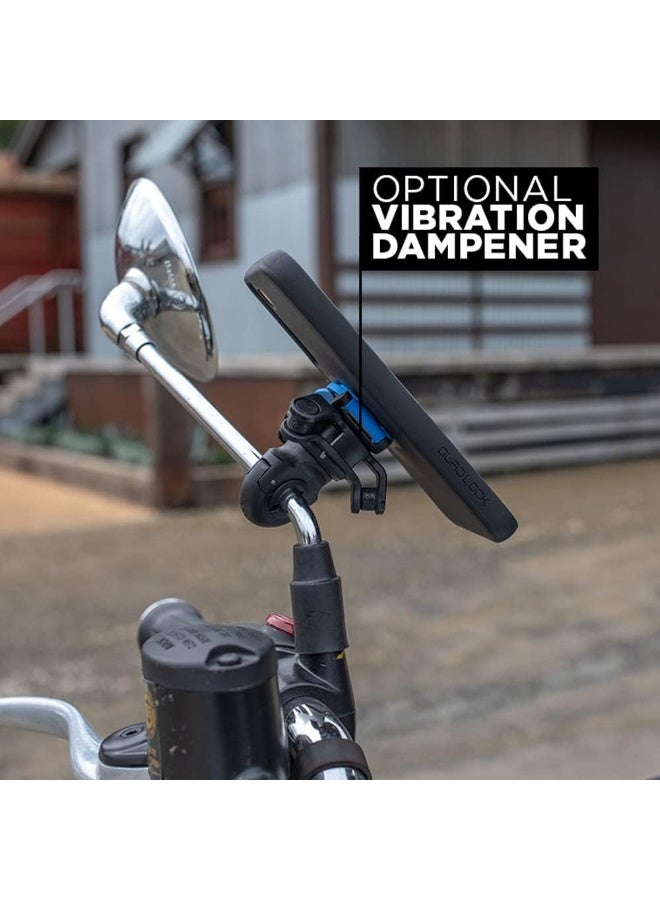 QUAD LOCK Motorcycle/Scooter Mirror Mount For Iphone And Samsung Galaxy Phones - Image 3