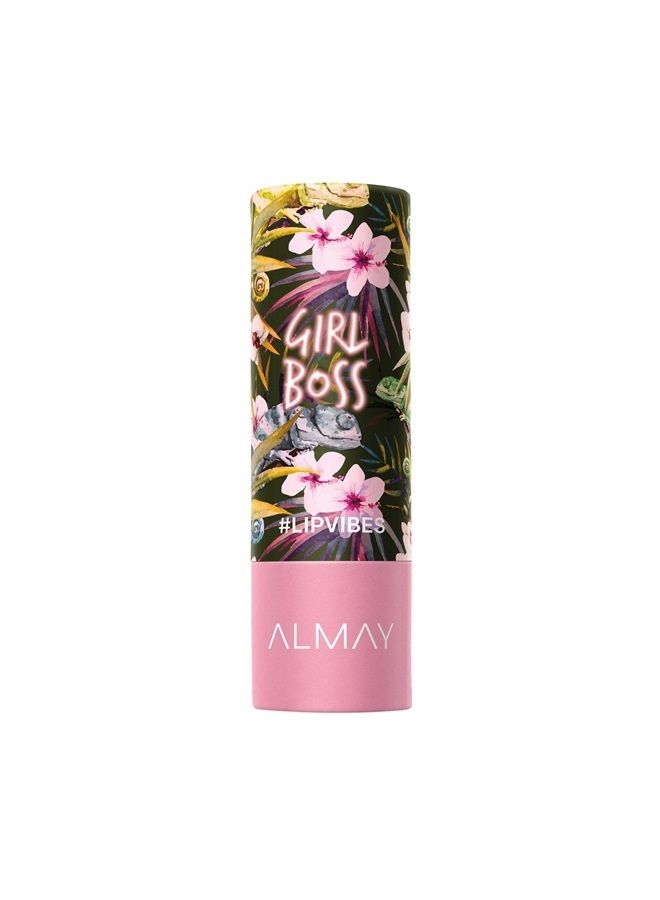 Almay Lip Vibes Lipstick with Vitamin E Oil & Shea Butter, Matte Finish, Hypoallergenic, Girl Boss, 0.14 Oz - Image 1