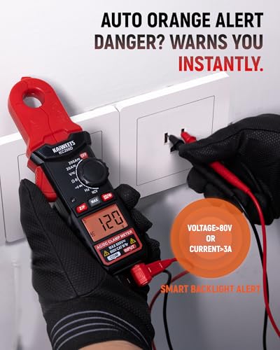 KAIWEETS Digital Clamp Meter with Round Jaw, Automotive Multimeter, NCV, 2000 Counts, Amp Voltmeter, Accuratly Measure AC/DC Current & Volatge, Resistance, Diode, Capacitance, Continuity, Frequency - Image 5