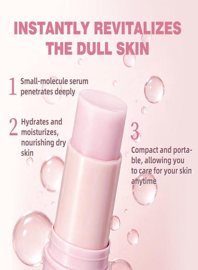 Aseawave 2Pcs Hydrating Volume Multi Balm Stick, Pink Collagen Plumping Balm, Hydrating Under Eye Cream for Dark Circles and Puffiness, Eye Balm Stick for Face, Lips & Neck Vegan & Cruelty-Free - Image 3