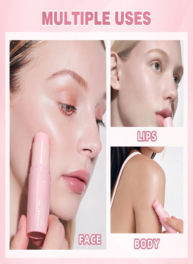 Aseawave 2Pcs Hydrating Volume Multi Balm Stick, Pink Collagen Plumping Balm, Hydrating Under Eye Cream for Dark Circles and Puffiness, Eye Balm Stick for Face, Lips & Neck Vegan & Cruelty-Free - Image 5
