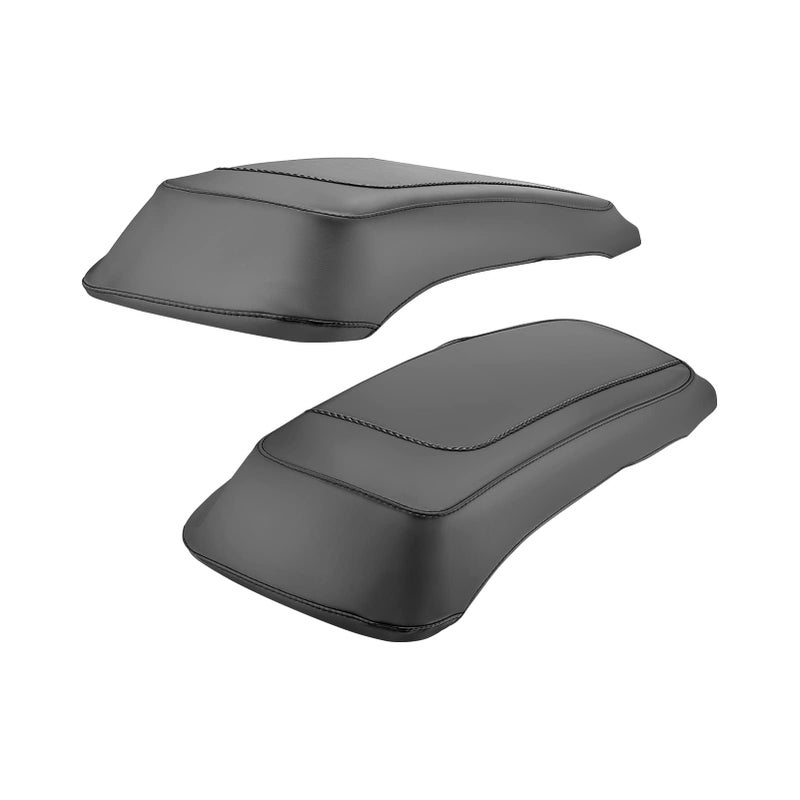 Dasen Saddlebag Speaker Lid Bra Protective Covers PU Leather Compatible with Harley Touring Road King Electra Road Street Glide 19932013