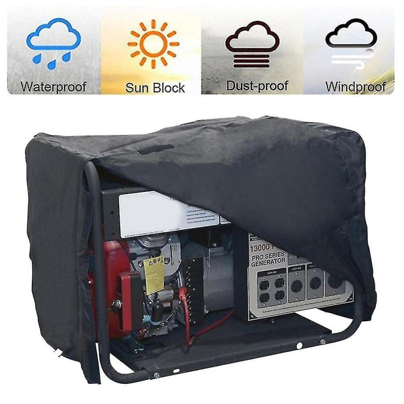 Generator Cover: Oxford Cloth Waterproof Breathable Fabric - Magic Paste Easy Installation Portable Acid Alkali Tear Resistant Cover for Outdoor Weather Protection - Image 4