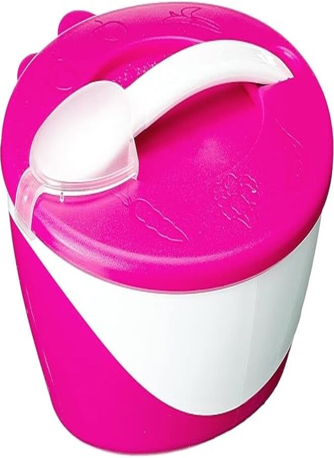 Canpol babies Canpol babies Bowl with Spoon and Lid 350ml LITTLE COW pink 