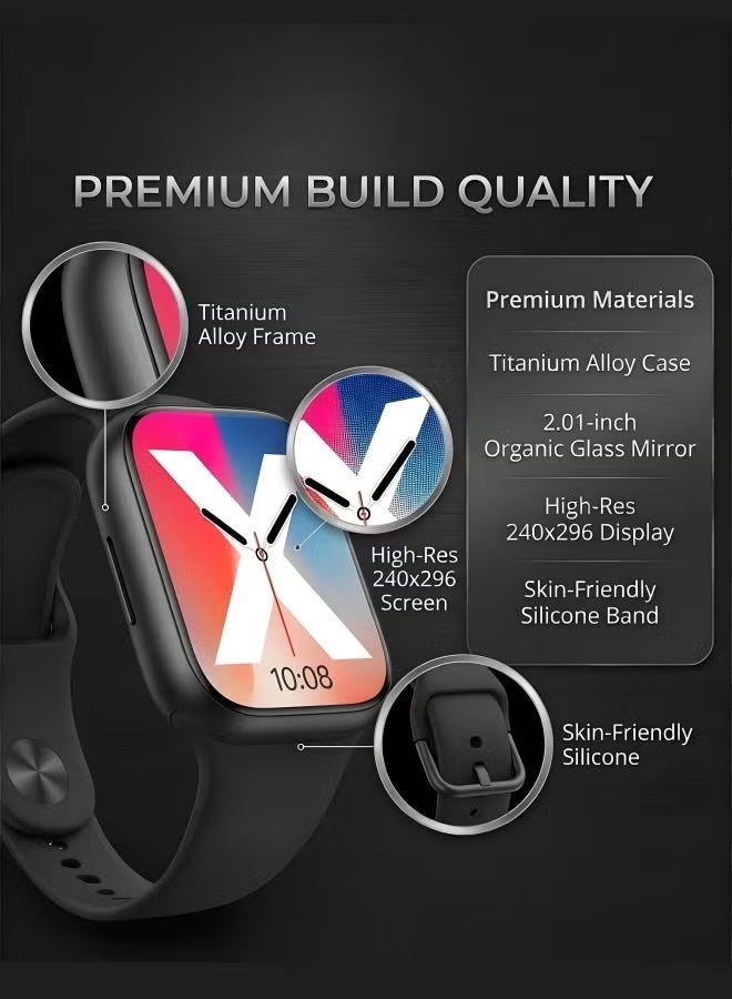 Smart Watch S12 MAX TFT Display Bluetooth Calling Waterproof Business Fitness Watch Heart Rate Monitor Compatible with Android IOS Grey - Image 4
