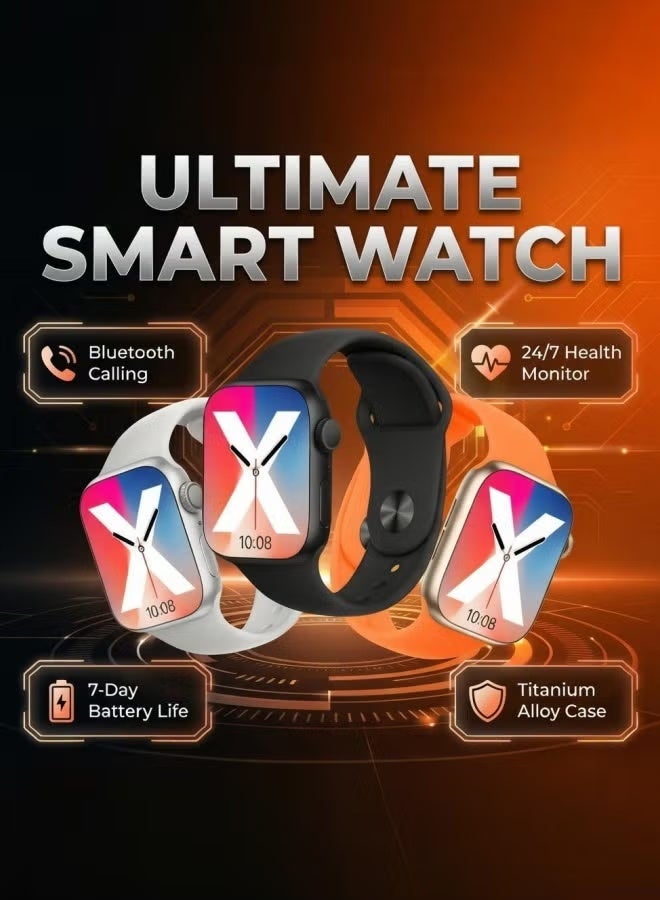Smart Watch S12 MAX TFT Display Bluetooth Calling Waterproof Business Fitness Watch Heart Rate Monitor Compatible with Android IOS Grey - Image 2