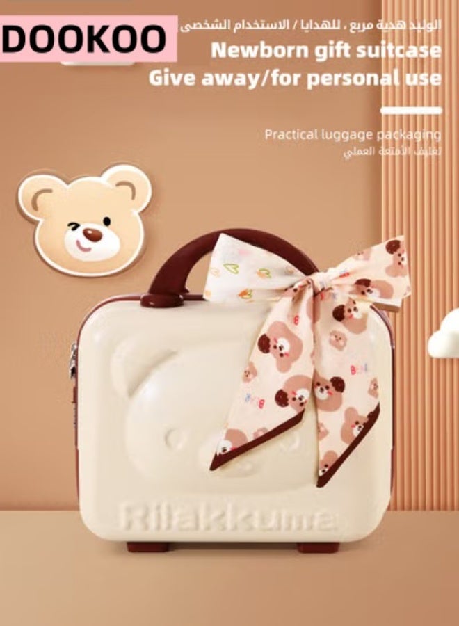 DOOKOO 24PCS Newborn Baby Gifts Set, Newborn Layette Gift Set, Baby Clothes Accessories Set for Boys and Girls, Premium Cotton, Perfect Gift Box with Beautifully Suitcase for Spring Summer Autumn Winter - Image 4