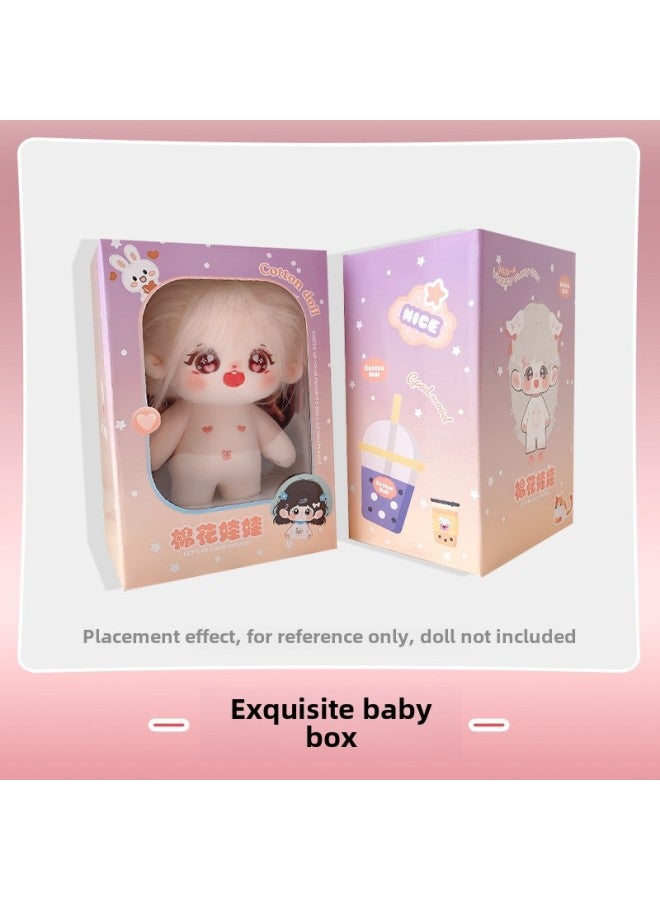Cotton Doll Window Baby Box Portable Gift Bag Express Outer Packing Box Aircraft Box Thickened 5-layer Special Packaging-Color:Baby Box Special Express Box  - Image 3