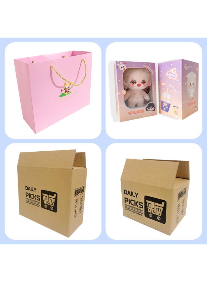 Cotton Doll Window Baby Box Portable Gift Bag Express Outer Packing Box Aircraft Box Thickened 5-layer Special Packaging-Color:Baby Box Special Express Box  - Image 2