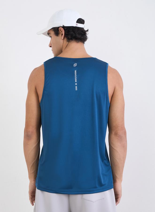 Styli Men Back Printed Racerback Active Tank - Image 5