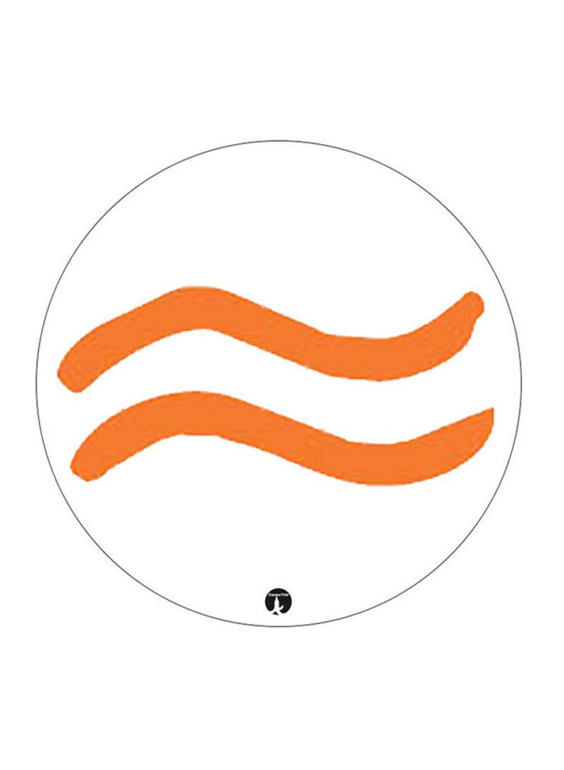 RKN Zodiac Sign Aquarius Printed Mouse Pad  Orange