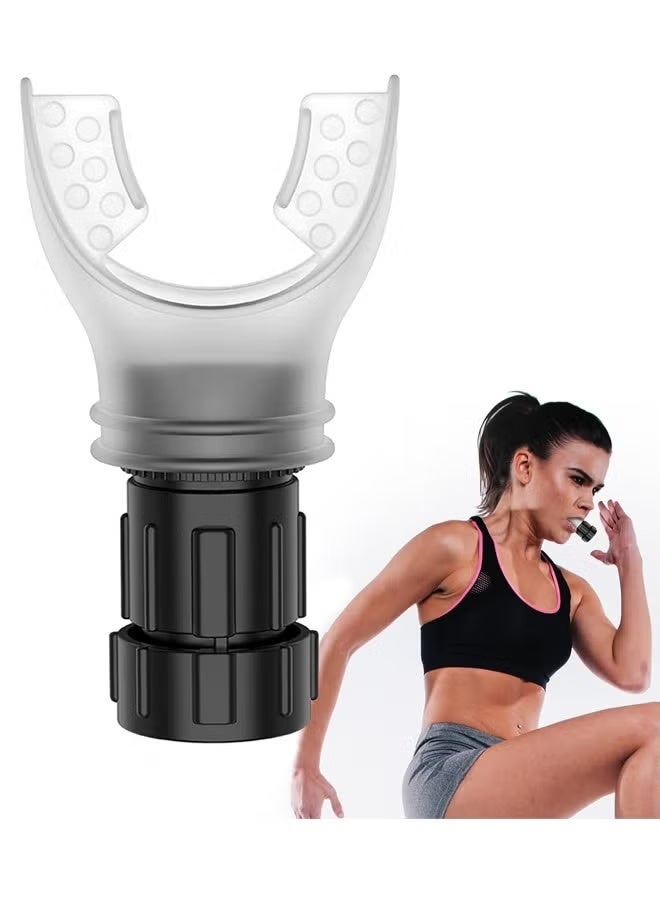 YelaJoy Breathing Trainer, Adjustable Exercise Device, Variable Settings - Adjustable to Different Fitness Needs, for Oral and Muscular Exercise(White) - Image 1